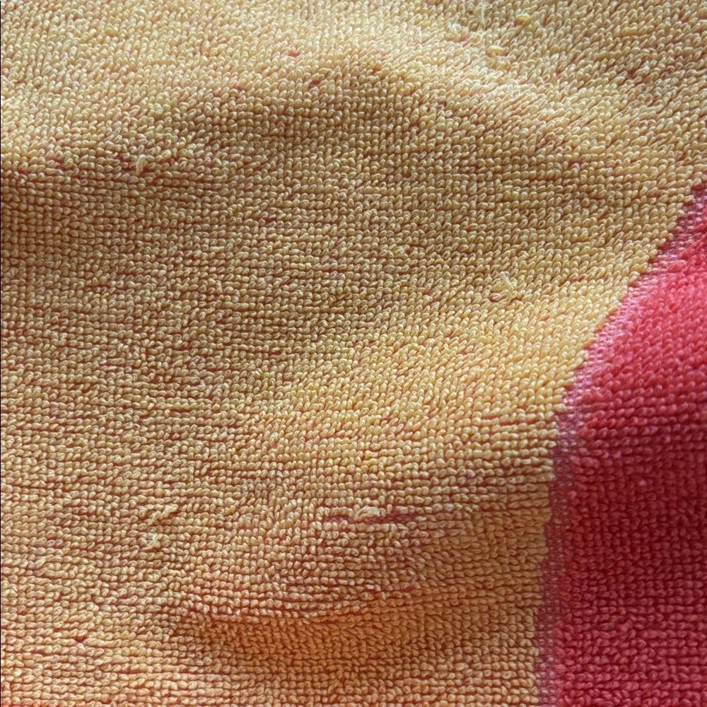 VTG 80’s Seven Seas Cotton ESCAPE Beach Towel Cotton Blend 29X54 Orange Red